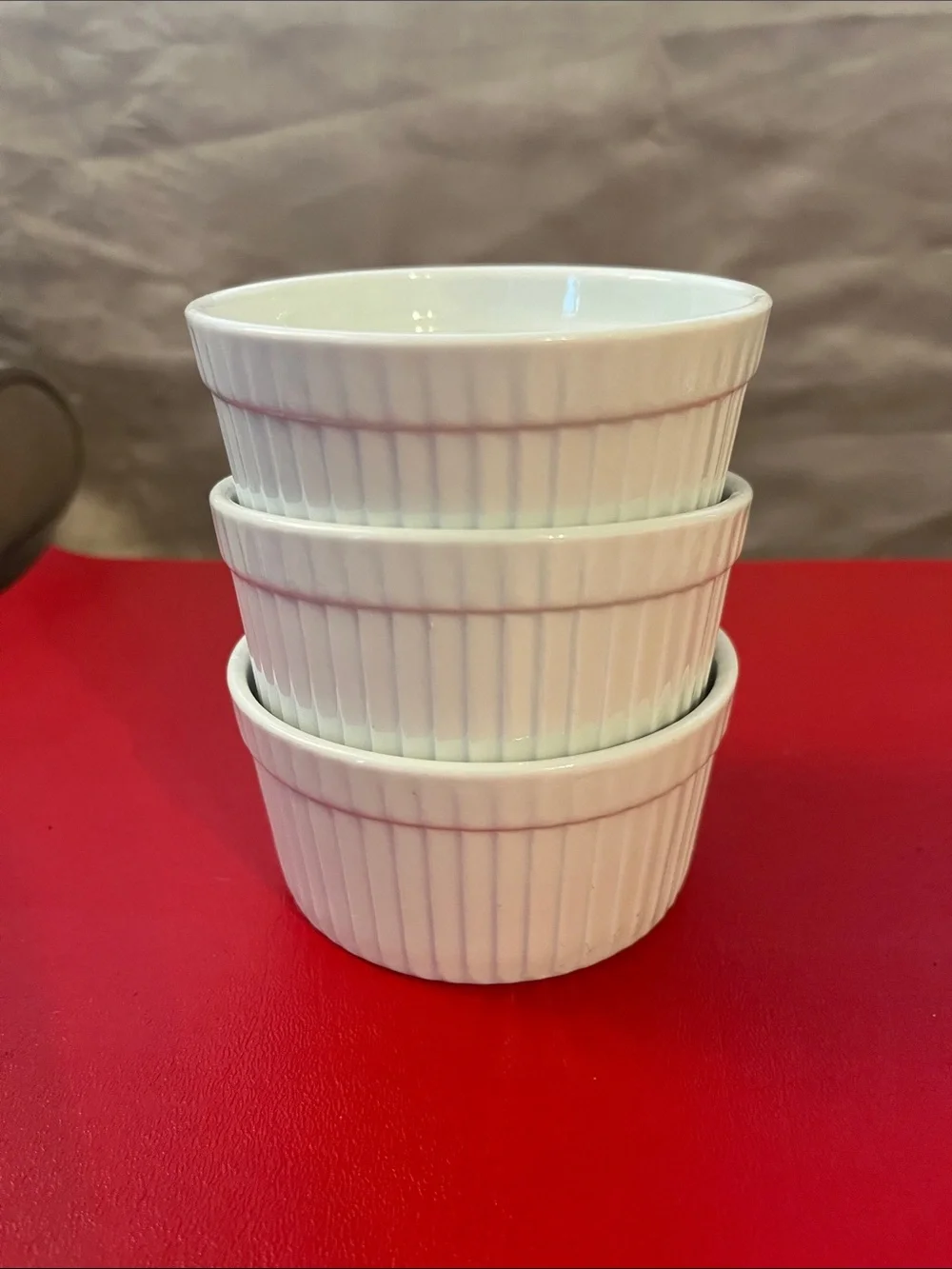 BIA Cordon Bleu Classic Ramekin Dish 4 diameter, Set of 3 White (4.5 oz)